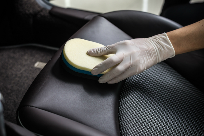 Car seat polishing